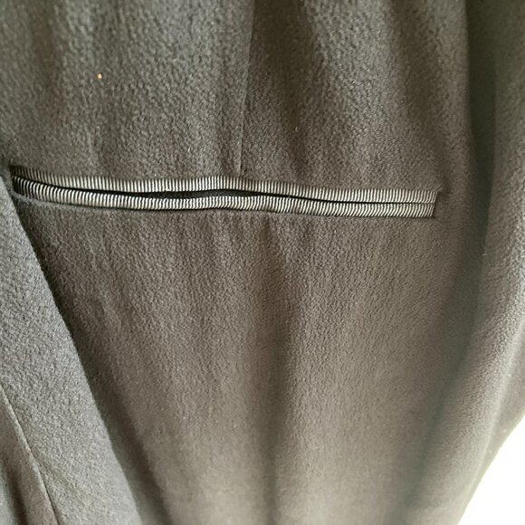 J. Crew Black JUMPSUIT Asymmetrical  Zipper Cap Sleeve  Sz 14T  TALL Sexy - Picture 8 of 12